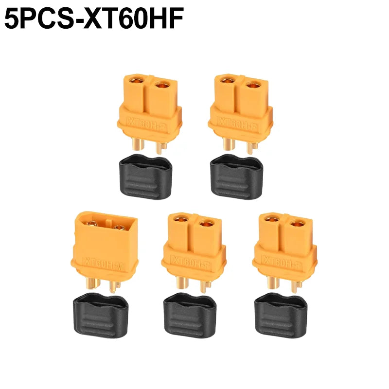 XT60H Bullet Connector Plugs | Male & Female w/ Sheath | RC LiPo