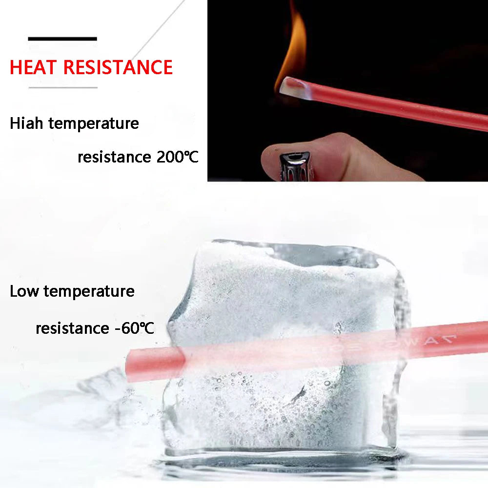 Super-Soft Silicone Wire | Red/Black 6–24AWG | Car Battery / Power