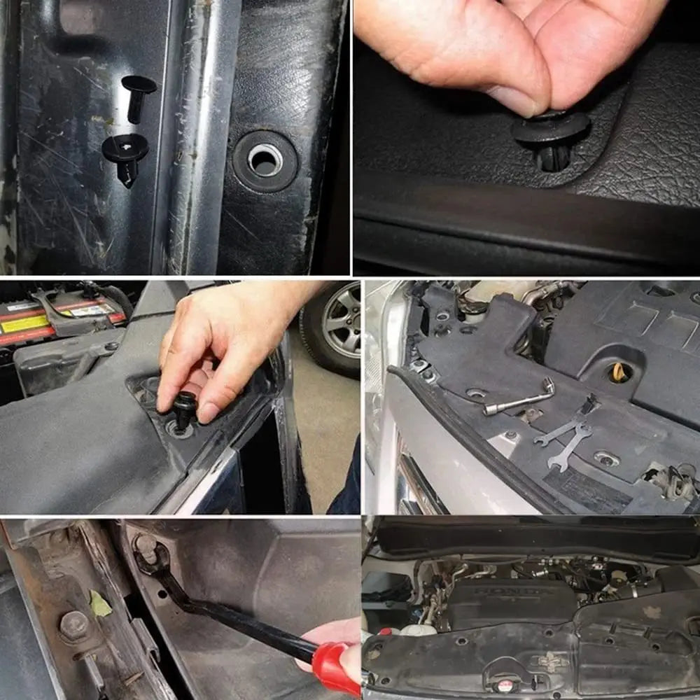 Car Fastener Clip Kit | Push Retainer Rivets | Fender, Bumper & Door Trim
