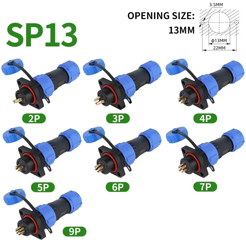 Aviation Plug Connectors | IP68 Waterproof | Panel-Mount