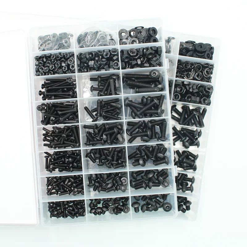 Screw & Nut Assortment Kit | M2-M6 10.9 Grade | Hex Socket