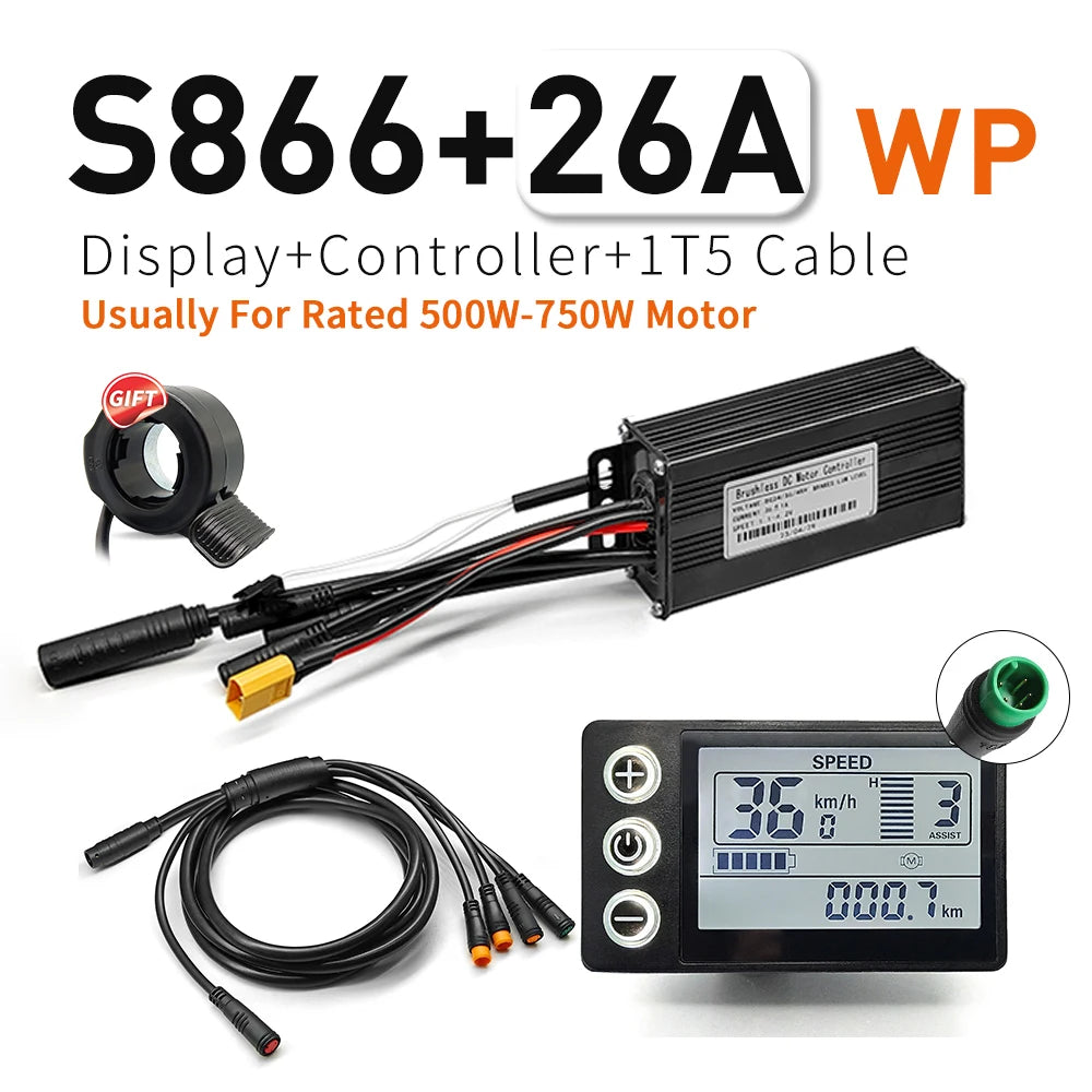 Sine Wave Controller Kit | 17/26/30A | S866 LCD Display