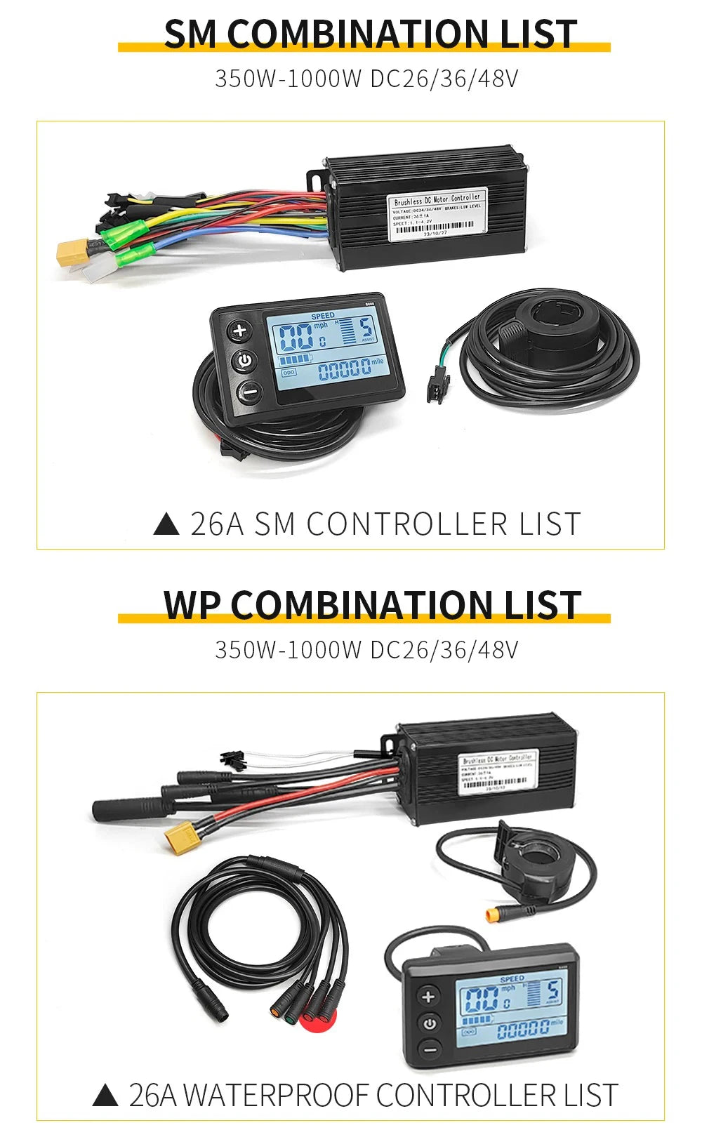 Sine Wave Controller Kit | 17/26/30A | S866 LCD Display