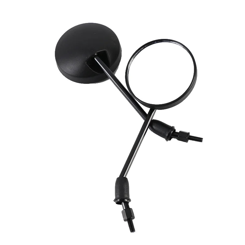 Universal Motorcycle Mirrors | 8mm Adjustable | Pair, Black