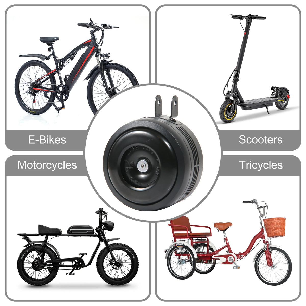 Electric Bike Horn Alarm | Remote Control Anti-Theft | Super Loud