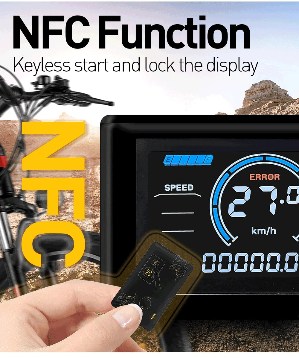 Sine Wave E-Bike Controller | 17/26/30A 24-48V Waterproof | S966 NFC