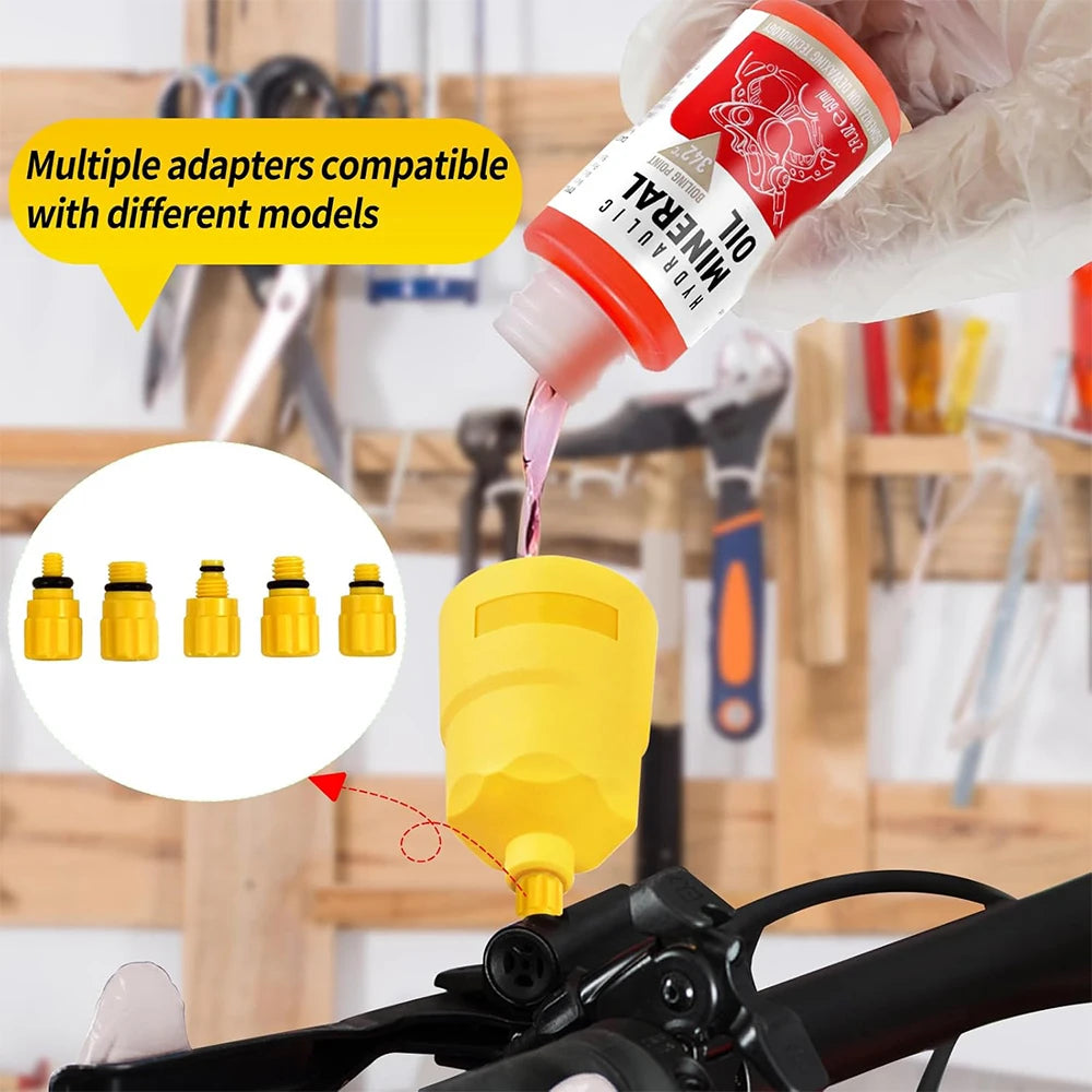 Hydraulic Disc Brake Bleed Kit + 60ml Mineral Oil | Fits Shimano, Tektro, SRAM, Nutt & Magura Brakes