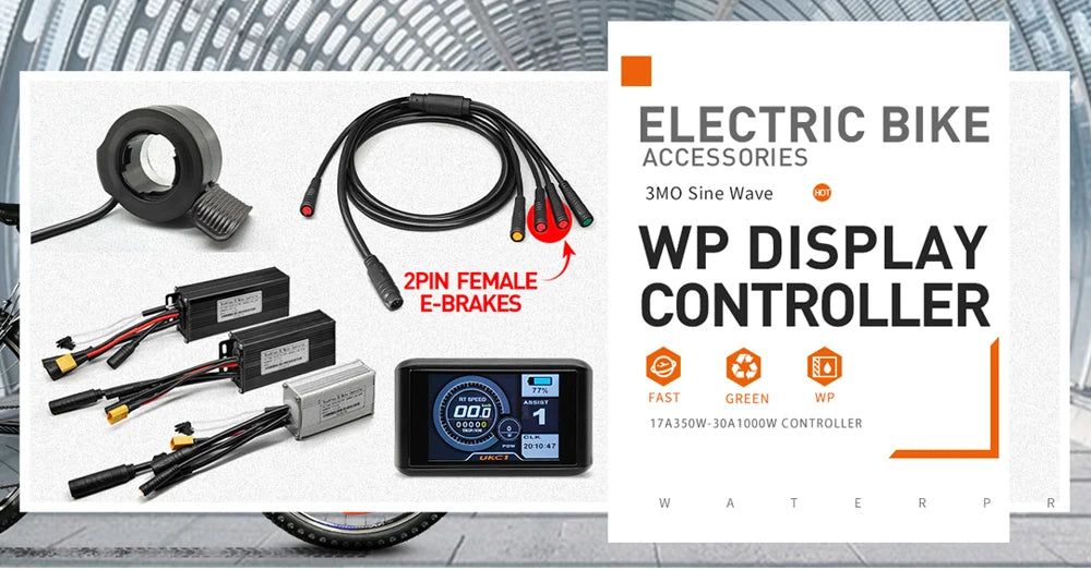 Sine Wave E-Bike Controller | 17/26/30A 24-48V Waterproof | S966 NFC