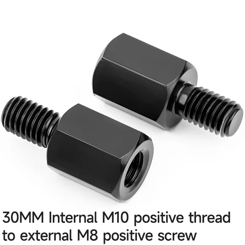 Mirror Extension Adapters | M8/M10, Left & Right Thread | Motorcycles