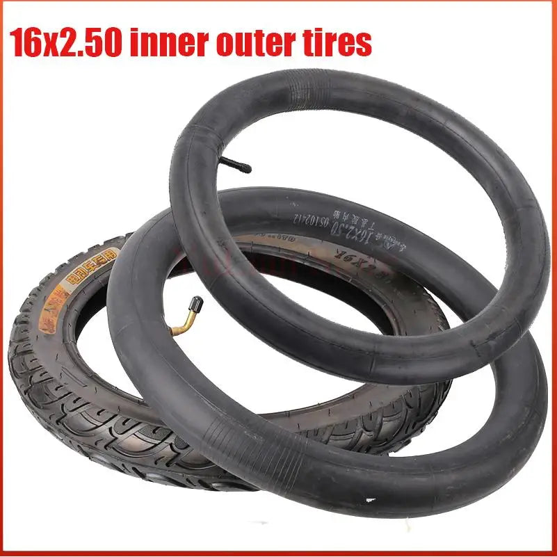16 x 2.50 Tire + Inner Tube | Kids/BMX/Scooter | Set
