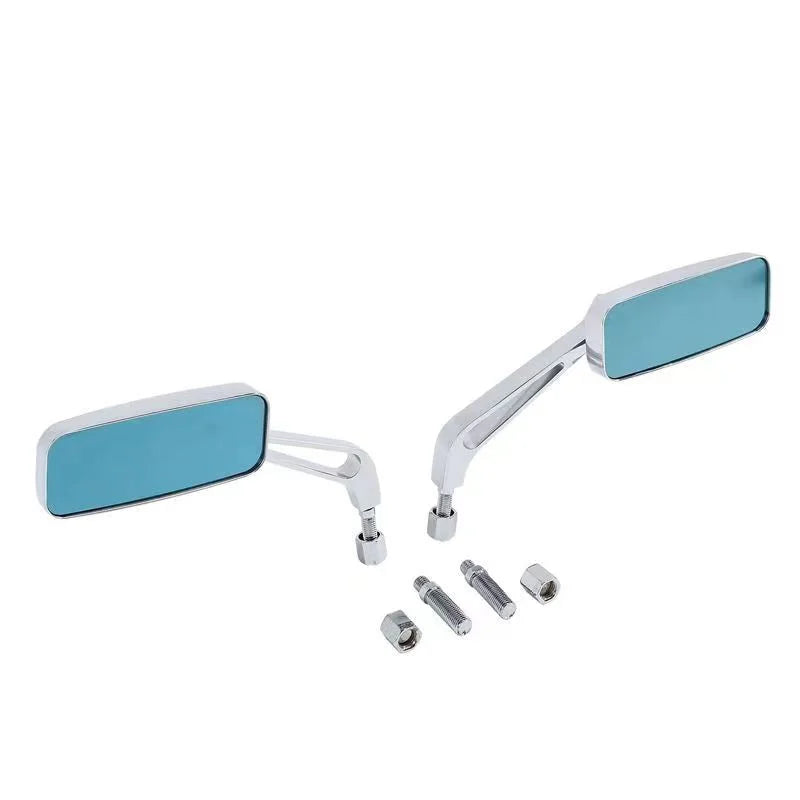 Universal Side Mirrors | Adjustable Rear-View Pair | 8mm/10mm Thread
