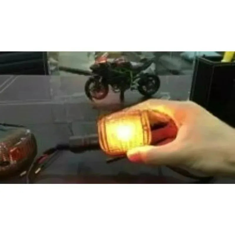 Motorcycle Turn Signal Indicator Lamps | Front & Rear | Universal