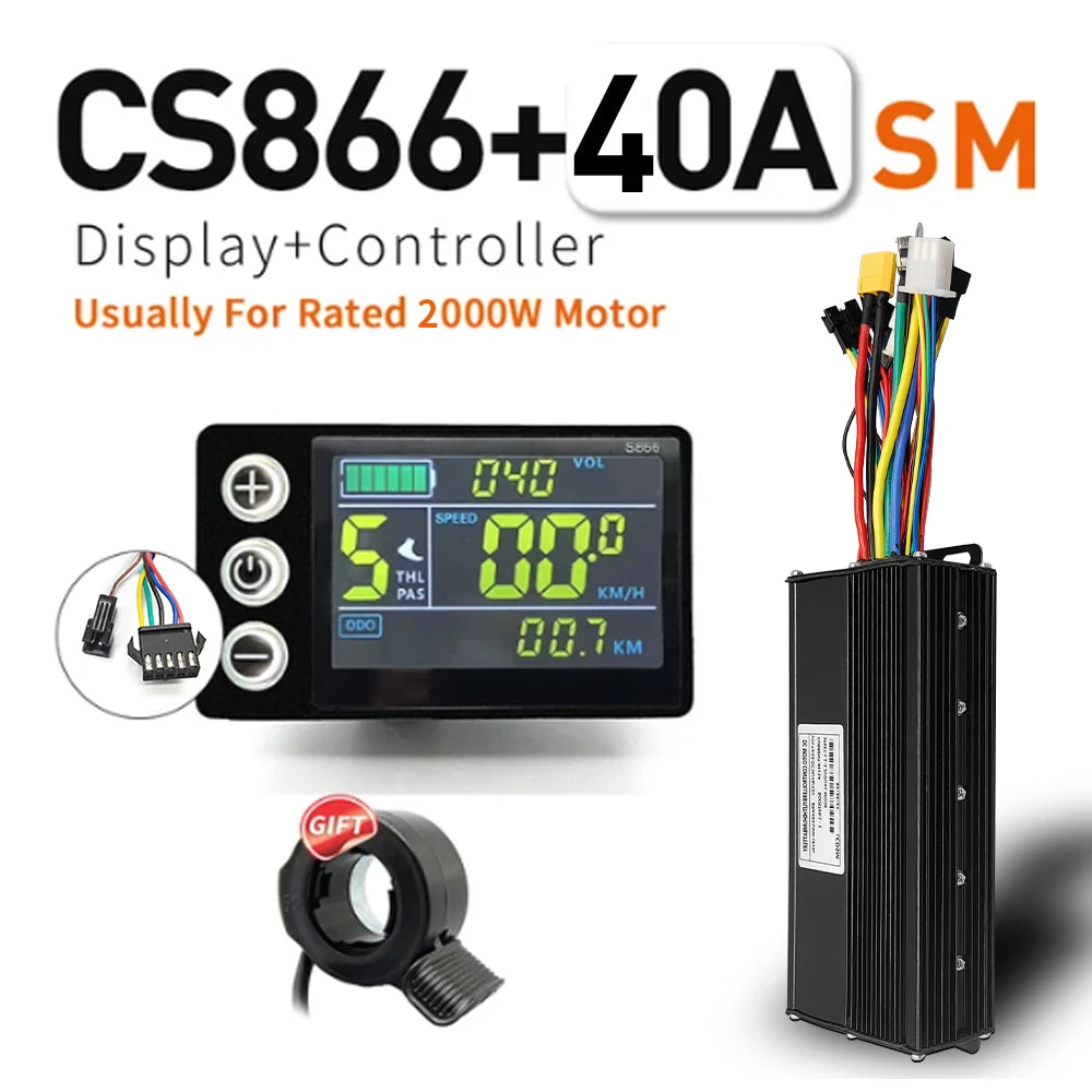 Sine Wave Controller Kit | 17/26/30A | S866 LCD Display