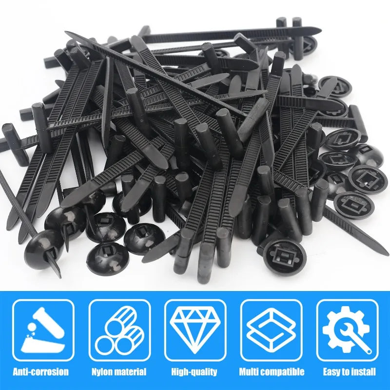 Nylon Cable Ties (1000 pcs) | Self-Locking Heavy Duty | Buckle