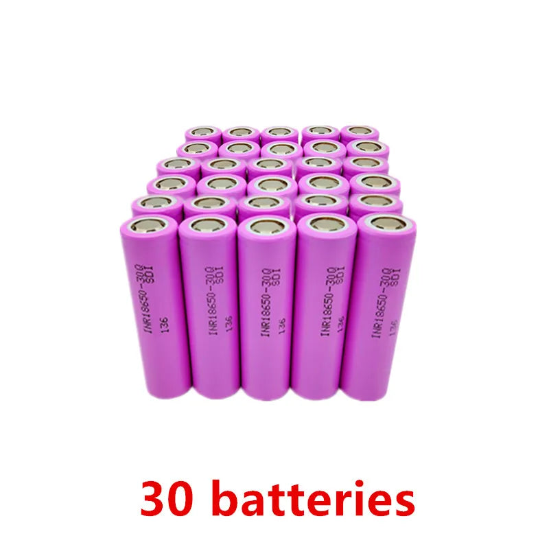 18650 30Q 3000mAh Battery | 3.7V Flat-Top Li-ion | Rechargeable Cell