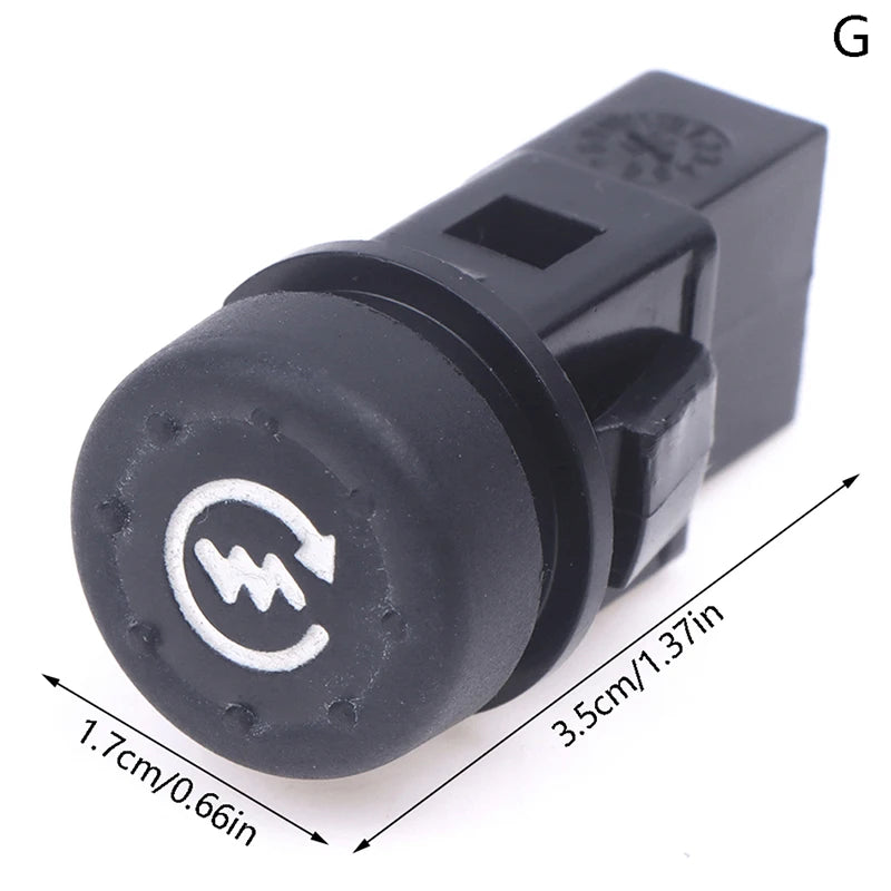 Black/Red Motorcycle Switches Button