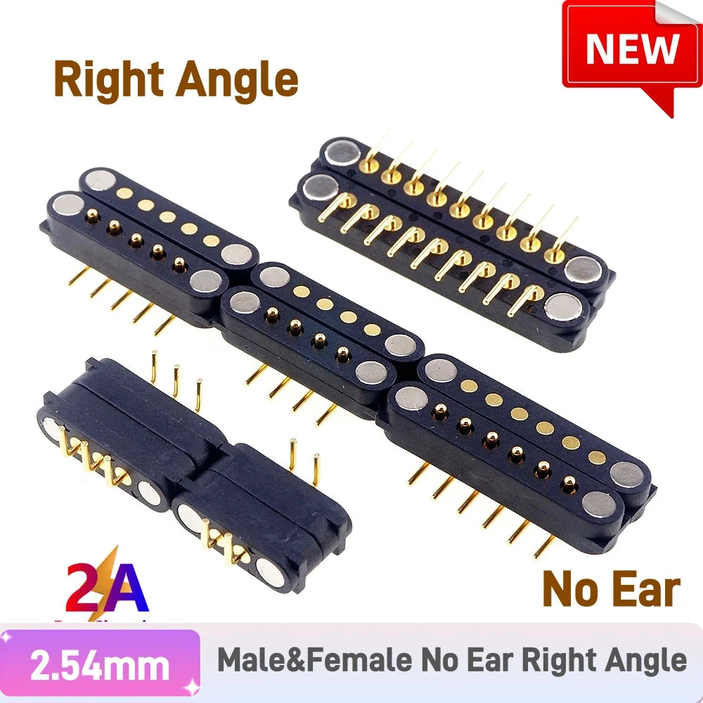 Magnetic Pogo Pin DC Connector | 2A Spring-Loaded | 2–9 Pin