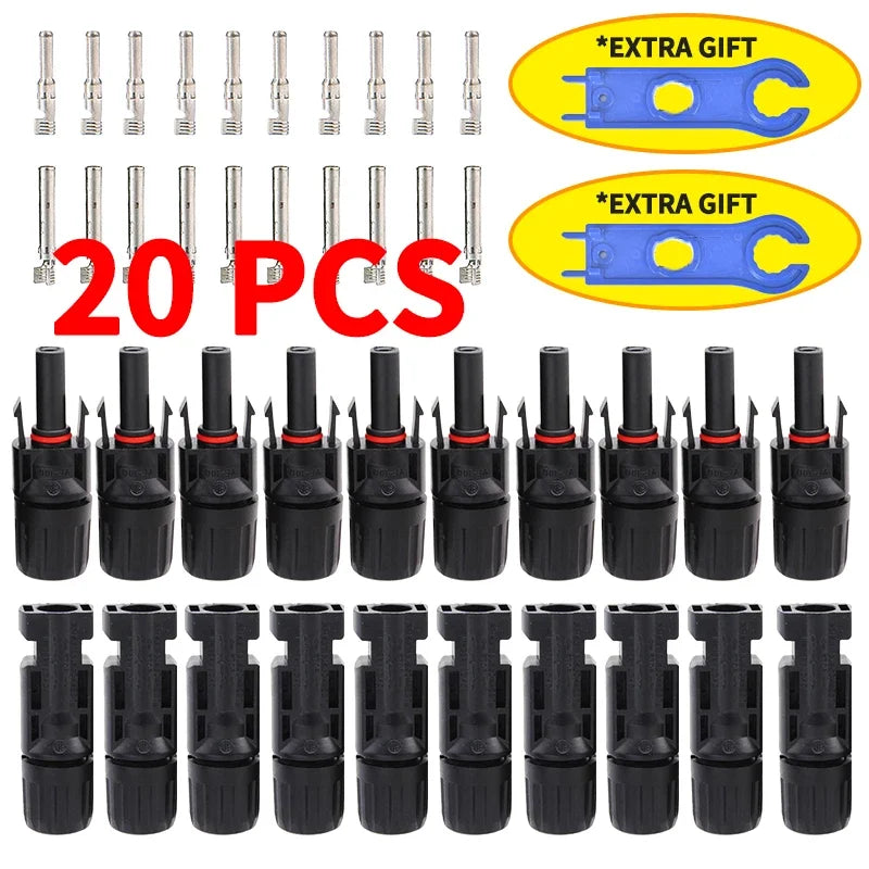 Solar PV Connector Kit | 1000V DC 30A | For 2.5/4/6mm2 Cable
