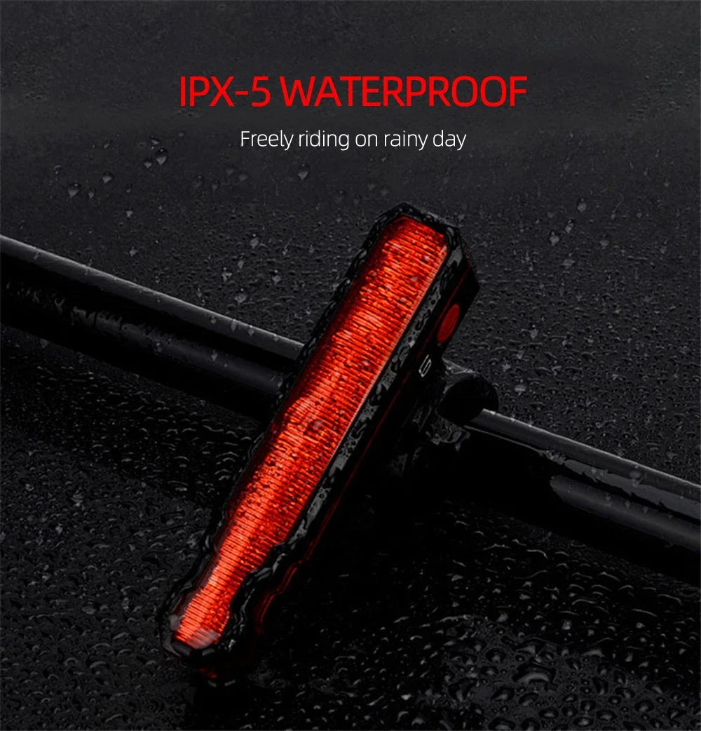 Folding Laser Bike Light Front Rear Safety Warning Bicycle Light USB Rechargeable Bike Tail Rear Light Waterproof Cycling Lamp