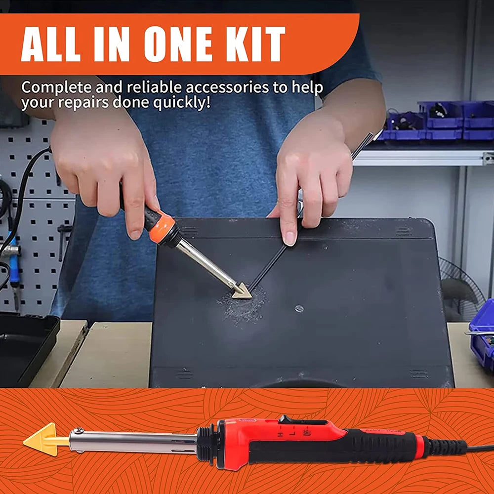50W/100W Plastic Welding Repair Car Bumper Repair Soldering Iron Kit Temperature Controlled Soldering StationRepair Ironing Tool