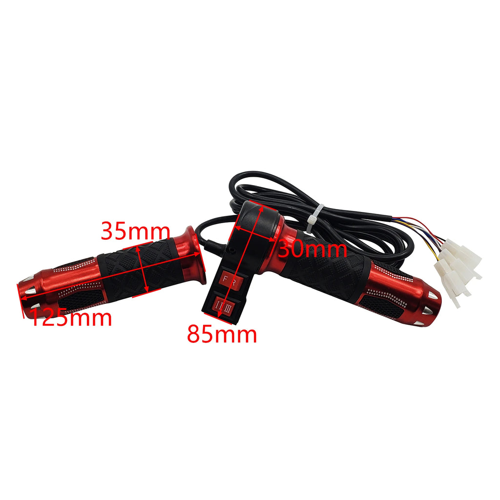 Twist Throttle w/ Gear Switch & Horn | 60V | Universal Fit