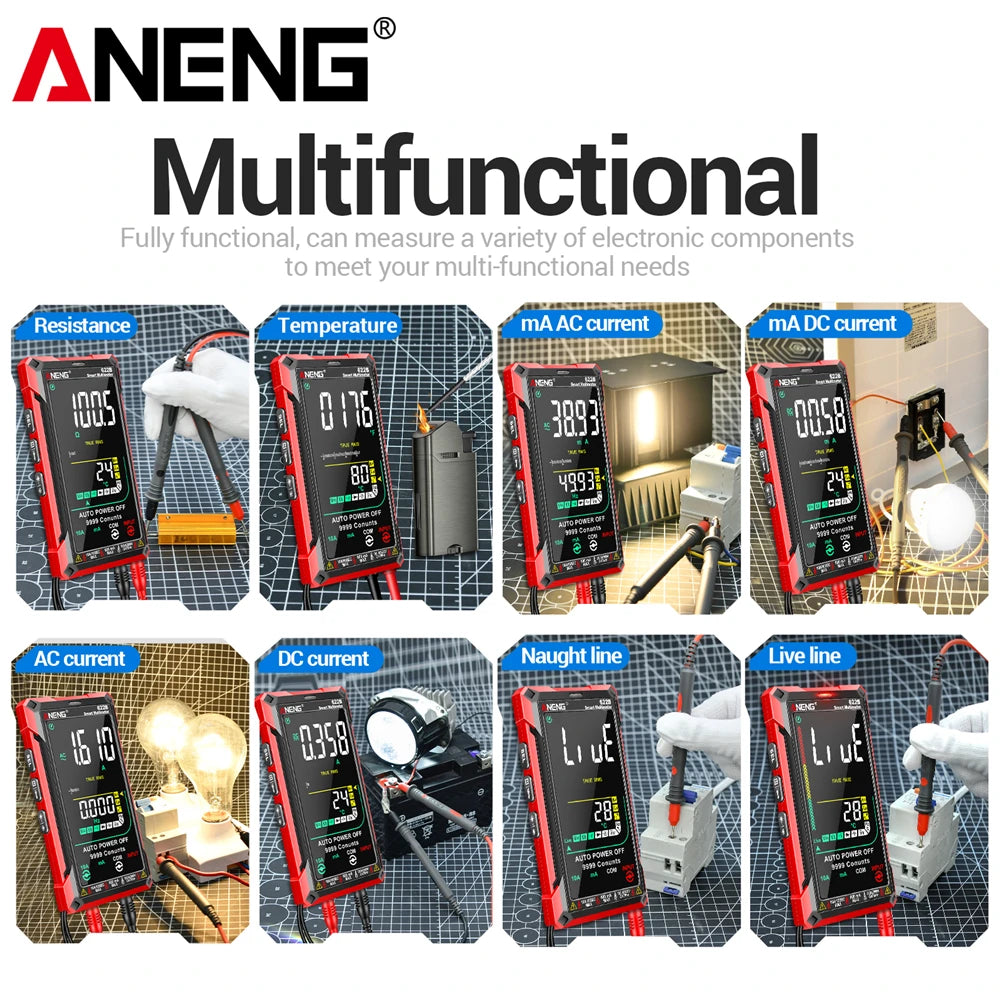ANENG 622B Multimeter | 9999 Counts | Laser & NCV