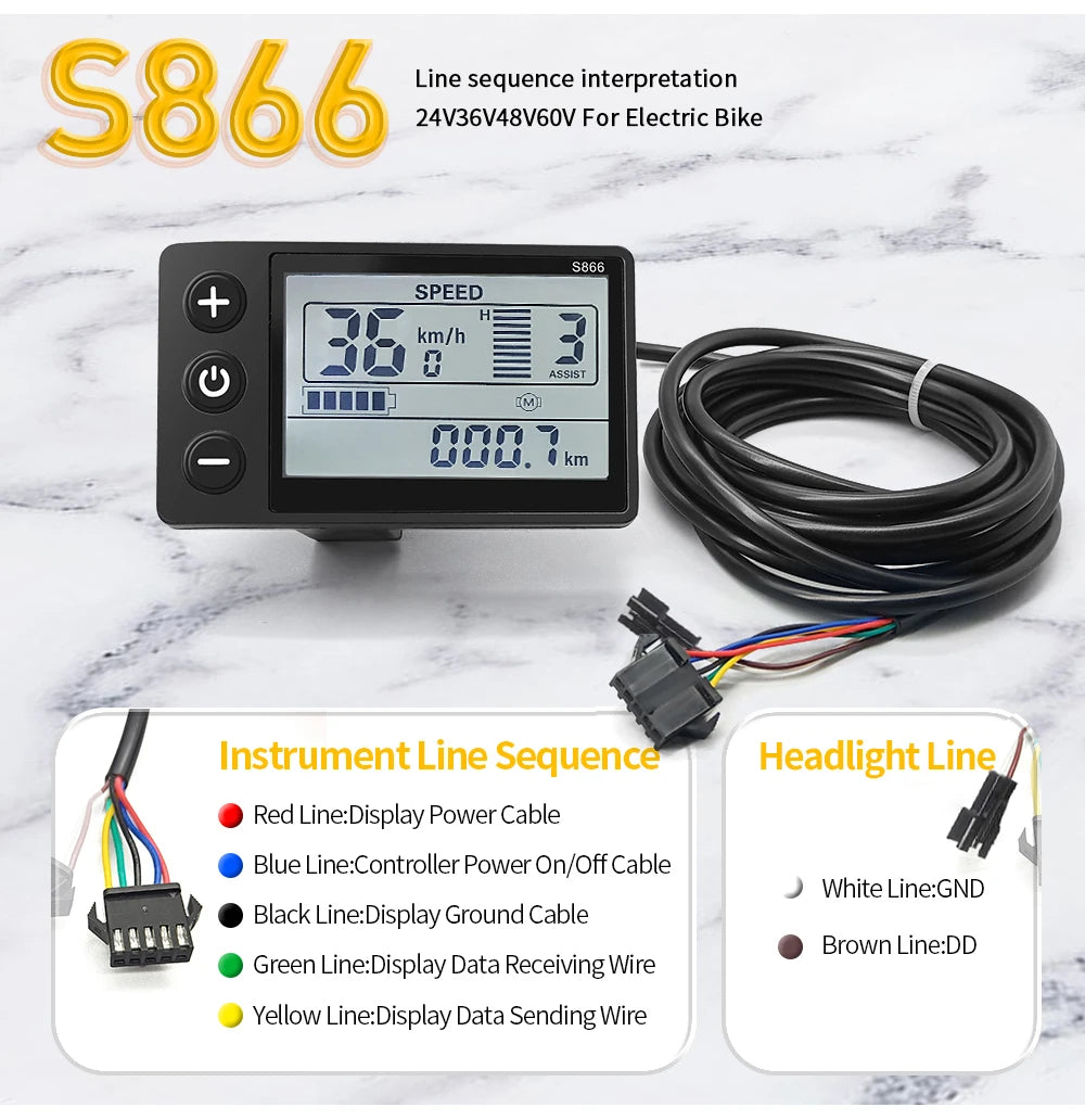Sine Wave Controller Kit | 17/26/30A | S866 LCD Display