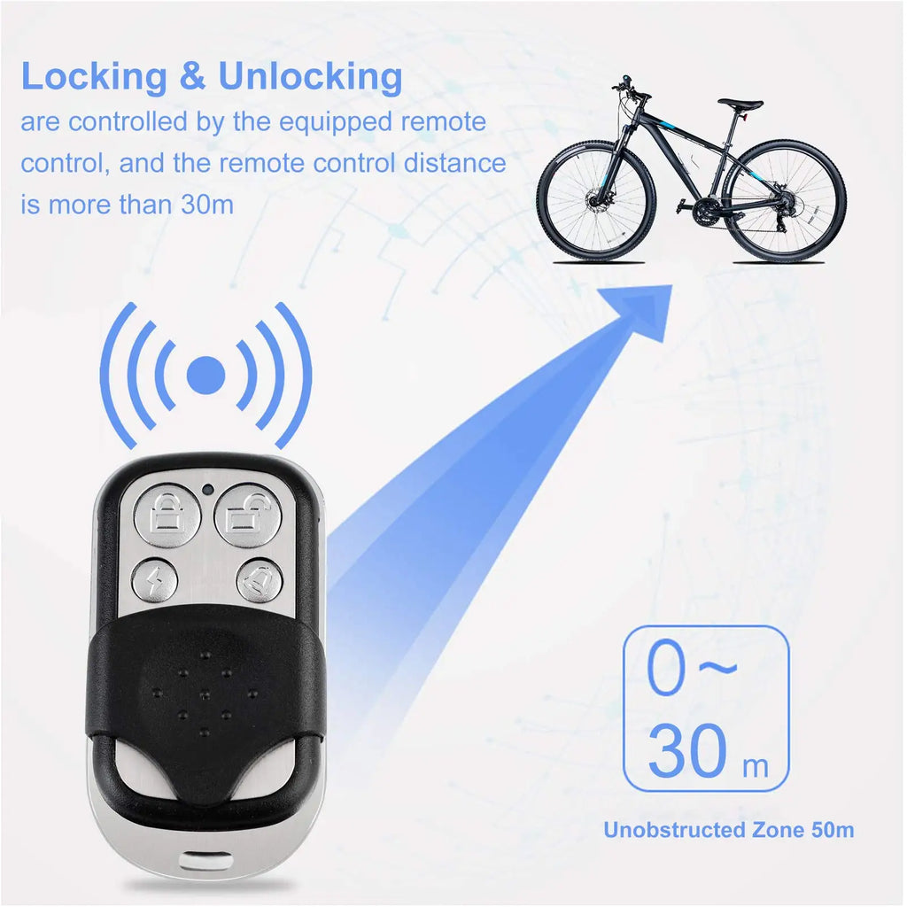 Electric Bike Horn Alarm | Remote Control Anti-Theft | Super Loud