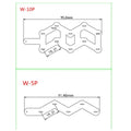 W-Type Nickel Strip (100 pcs) | 18650 Spot Welding | 10P-W Tabs
