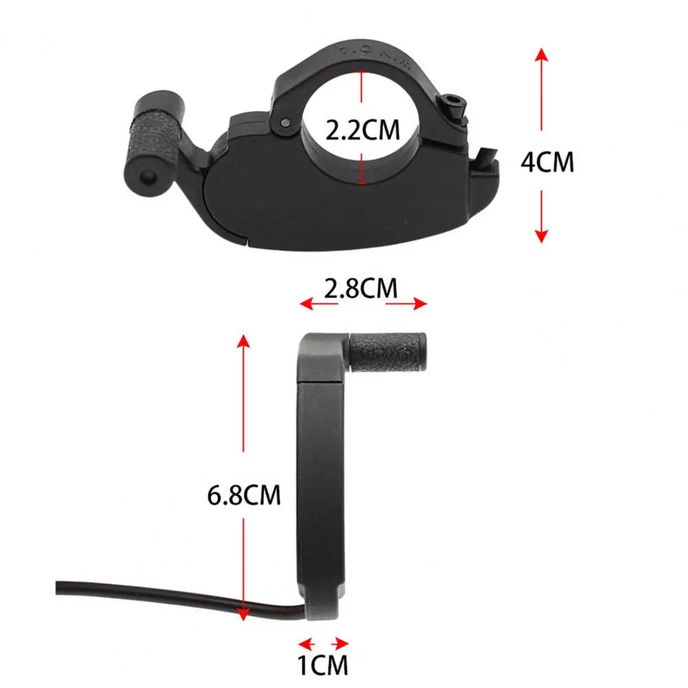 Thumb Throttle 180cm Cable | 3-Pin Waterproof | E-Bike