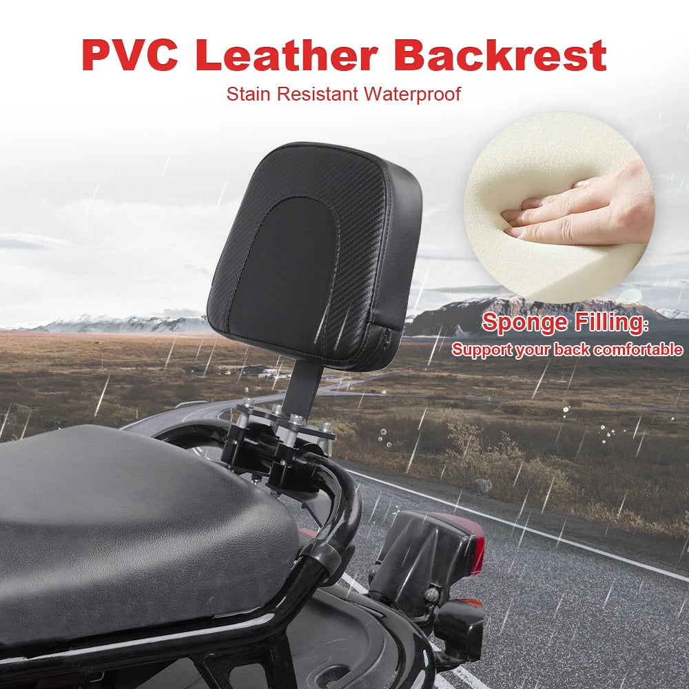Passenger Seat Rear Backrest Cushion Back Rest Pad Motorcycle Backrest For Honda Ruckus / Zoomer NPS50 2003-2023 2024