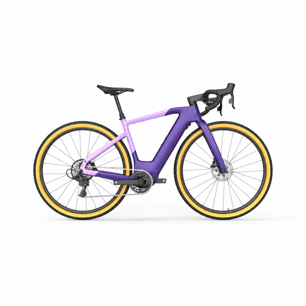 Sick.parts 700C Carbon E-Gravel Bike | 250W Mid-Drive, 36V 15Ah Battery | 12-Speed Hydraulic Disc Brakes