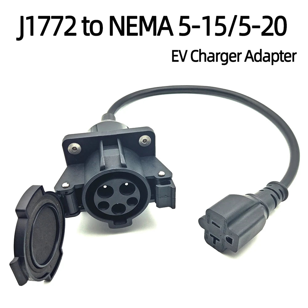 J1772 to NEMA 5-15/5-20 EV Adapter | Charge E-Bike at Stations