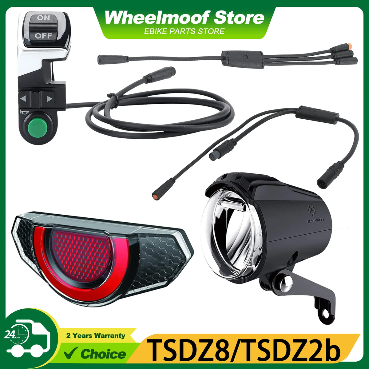 Ebike light LED Electric Bike Front Rear Light（This product is out of stock, please do not place an order, thank you））