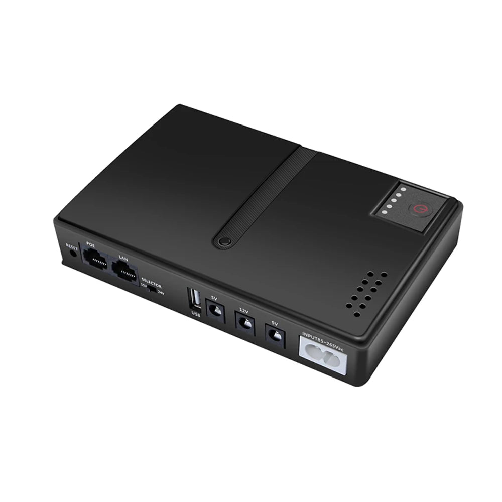 1018L 4*18650 Uninterruptible Power Supply Case  5V 9V 12V UPS Router Optical Cat Backup Power Supply No Batteries Included
