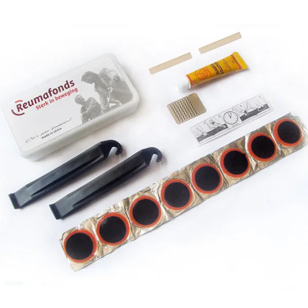 Self-Adhesive Bike Tire Patch Kit | Storage Box Included | Bicycle Tubes