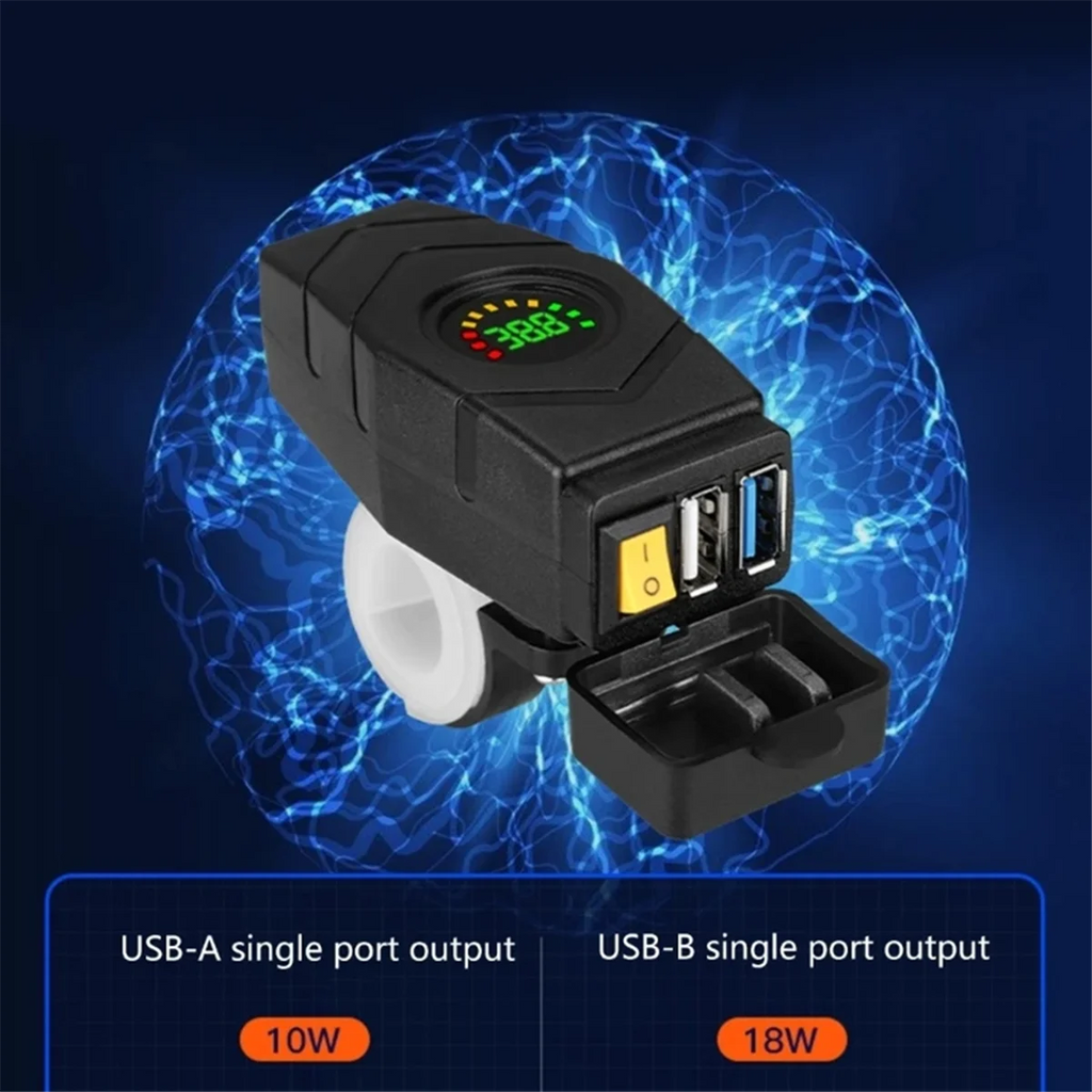 Handlebar USB Charger | 20-80V QC3.0 | E-Bike