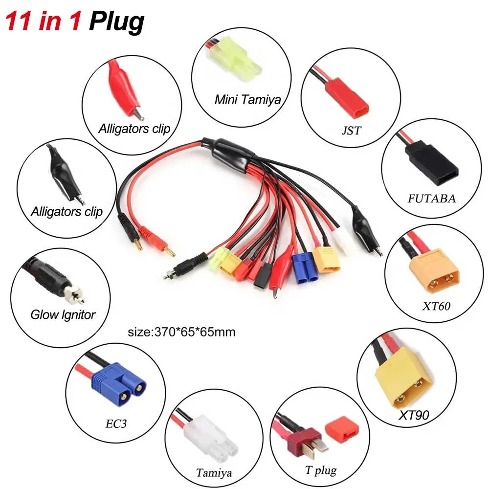 RC Charger Adapter Cable | XT/Banana 4/8/11-in-1 | IMAX B6 Fit