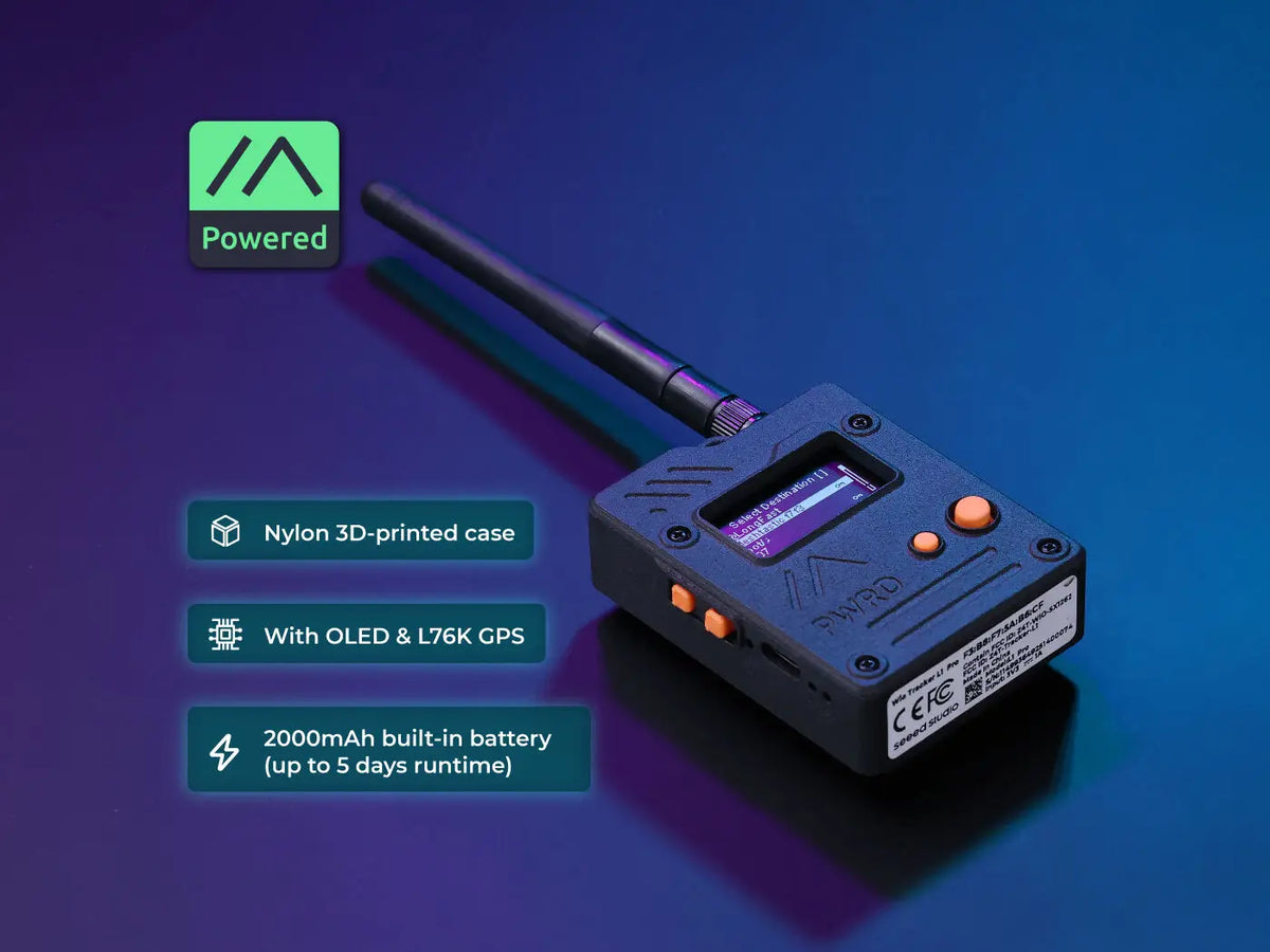 Meshtastic LoRa Tracker Node | Wio Tracker L1 | GPS, 868/915MHz