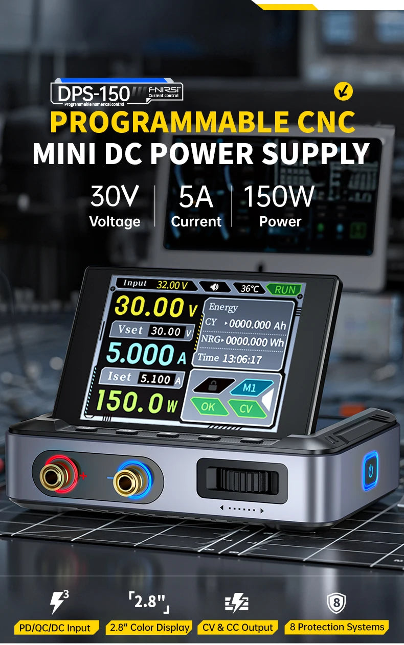 FNIRSI DPS-150 DC Power Supply | 30V 5A | Digital Display