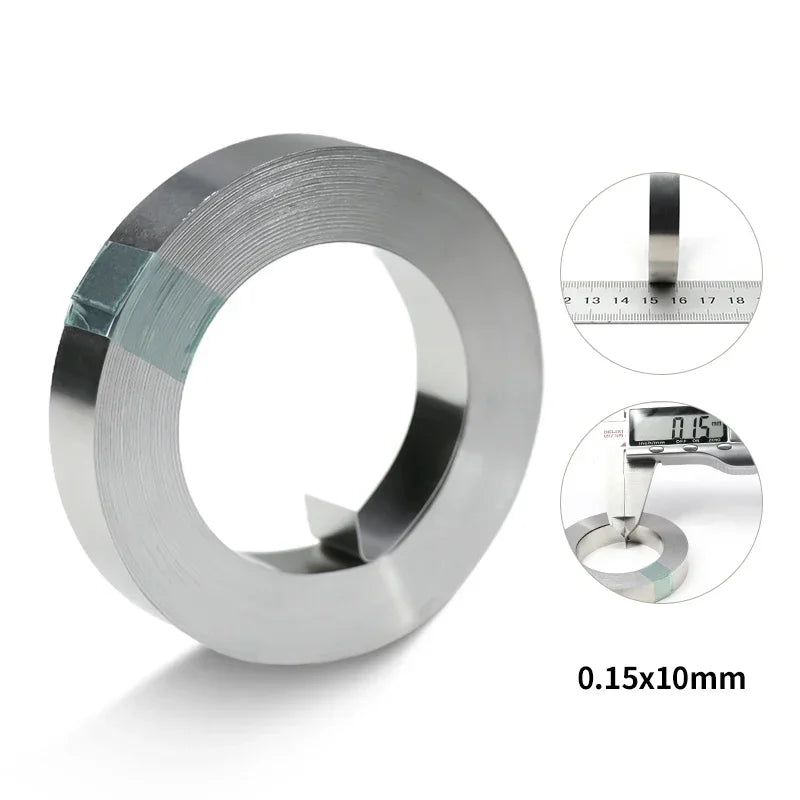 Nickel Strip Roll 10m | 0.2 x 8mm | Battery Spot Welding