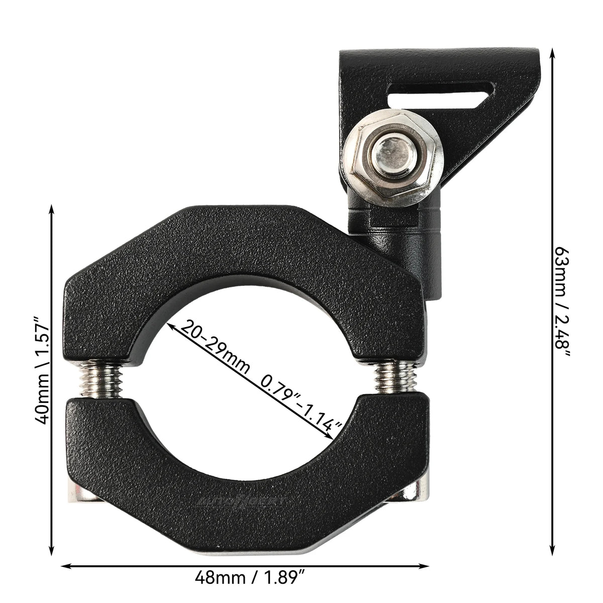 LED Light Mount Bracket | Adjustable Clamp | Motorcycle & ATV