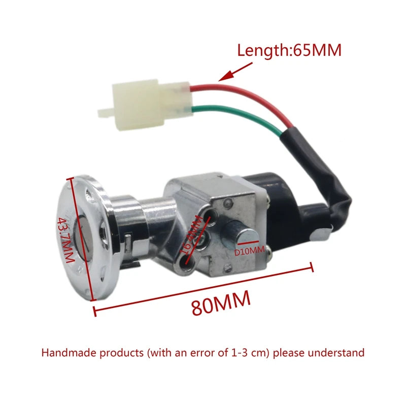 Universal Ignition Key Switch | ON/OFF 2 Keys | Motorcycles & E-Bikes