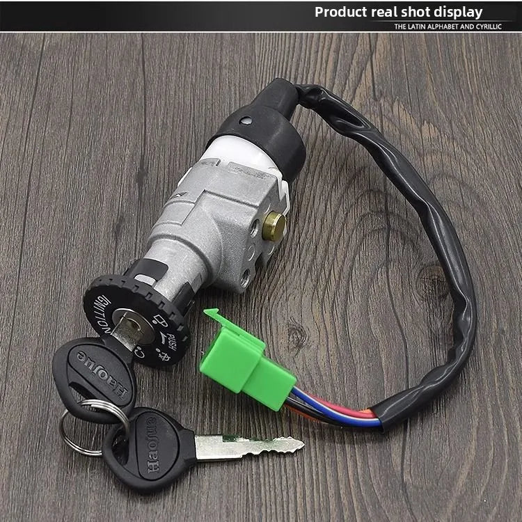 HJ110 Full Vehicle Lock Set | Steering Head Lock | Anti-Theft