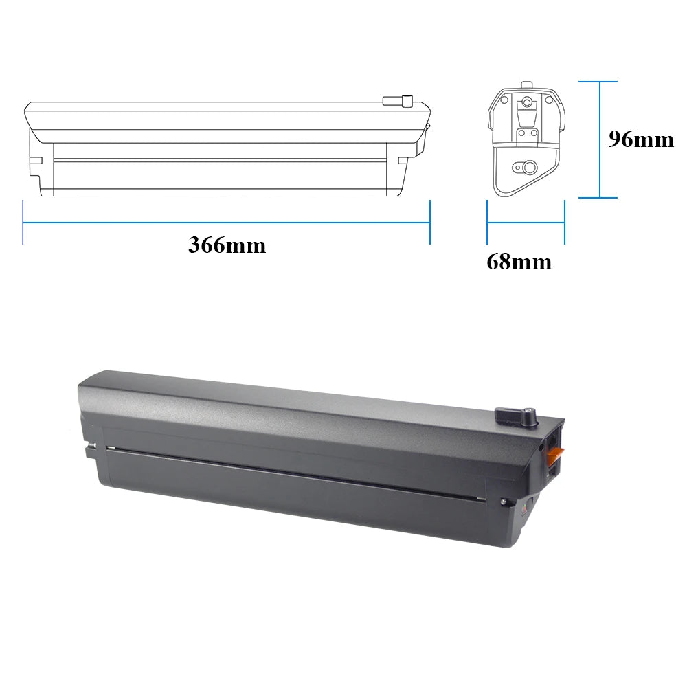 Hidden E-Bike Battery Shell | 36V/48V | Rebuild Housing
