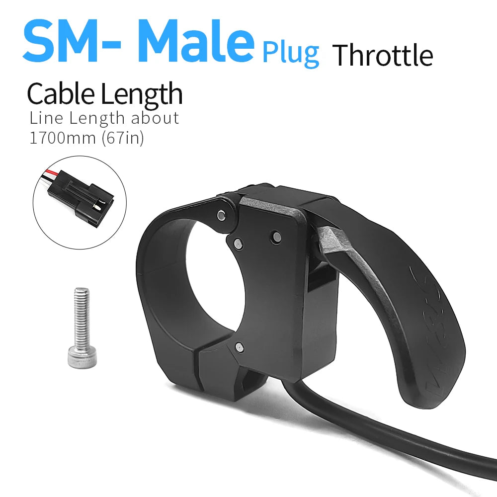 Mini Thumb Throttle 107X | 24V–72V | Left/Right E-Bike