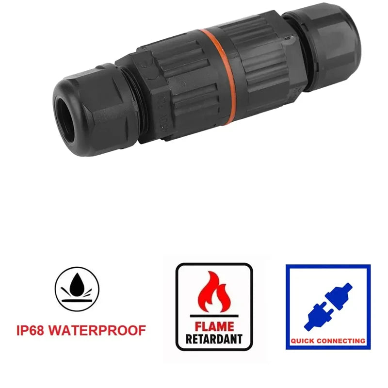IP68 Waterproof Wire Connector | 2/3-Pin | Quick Connect
