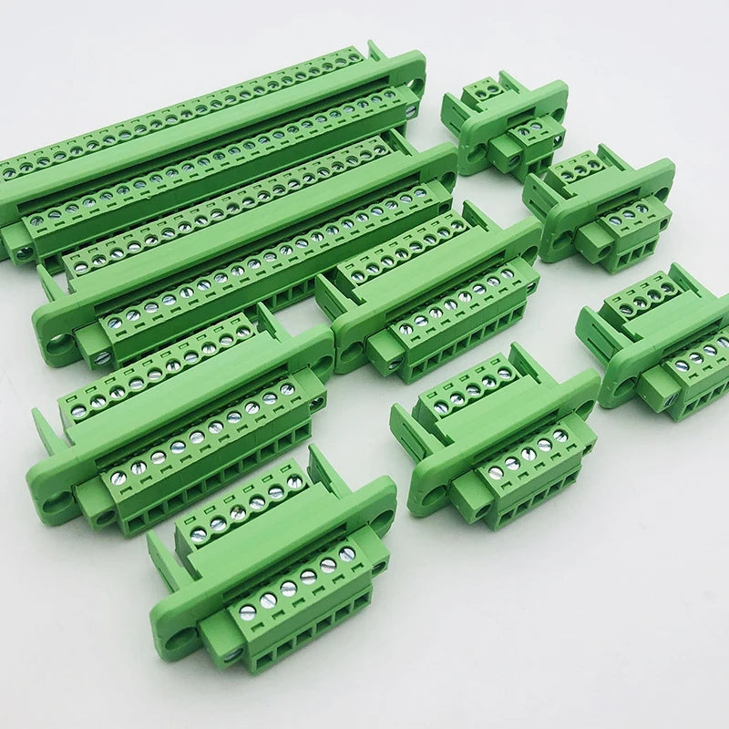 1Set  Pitch 3.81mm 2P/3P/4P/5P/6P/8P/9P Pluggable Terminal Block Connector JM15EDGKM 3.81mm Pitch
