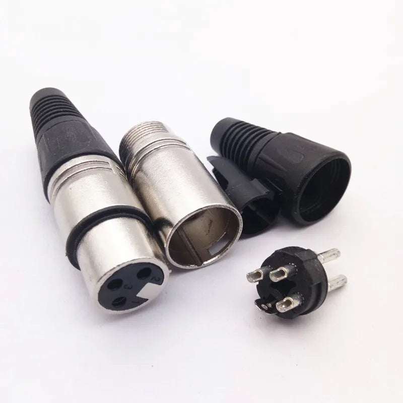 1pcs 3,4,5,6,7 pin Female/Male Straight Microphone Audio XLR Speaker Panel mount socket Connector