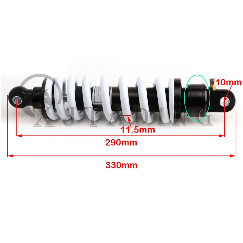 290mm Rear Shock | Adjustable Damping | Pit & Dirt Bikes